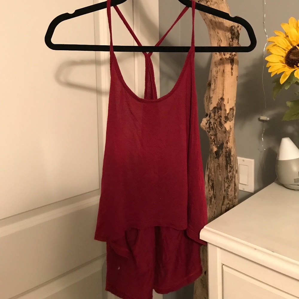 Red Crop top
